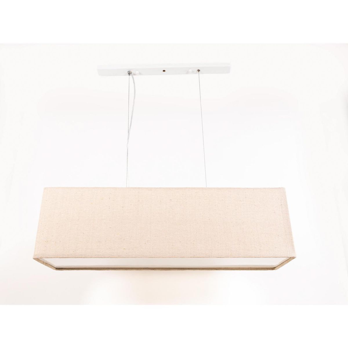 DISEÑO 3 - Lámpara Colgante 2 Luces Metal Beige