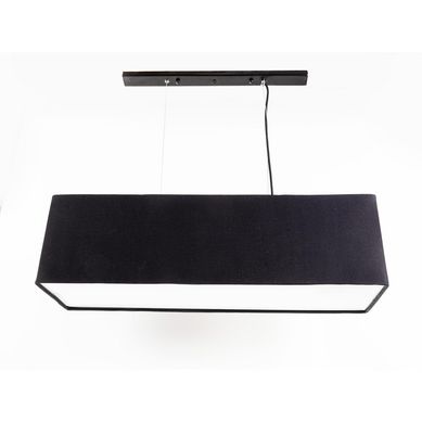 Lmpara de colgar negra 2 luces E27 40W.