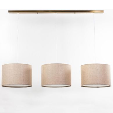 Lmpara de colgar cobre triple pantalla 3 luces E27.