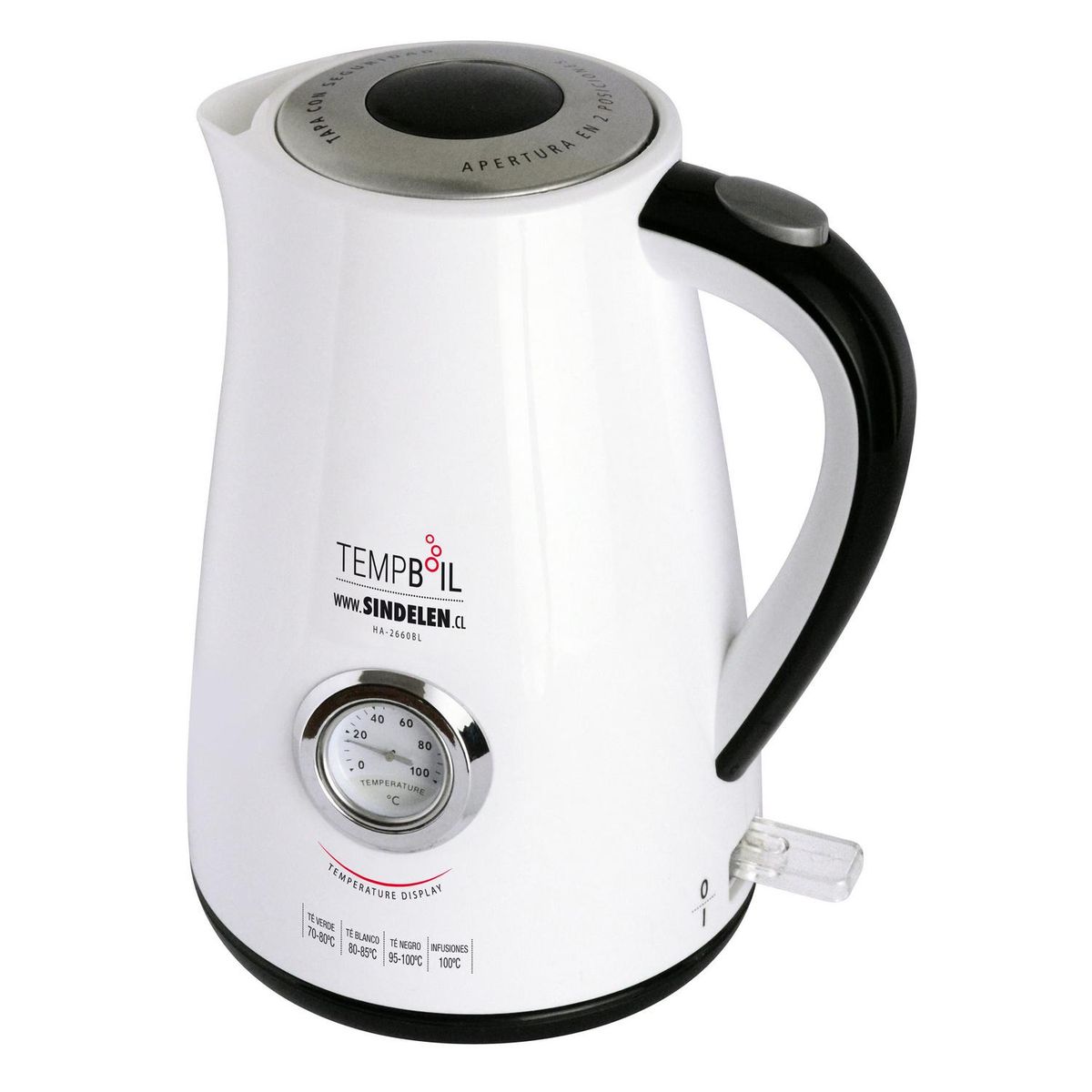 SINDELEN - Hervidor de agua 1,7 litros