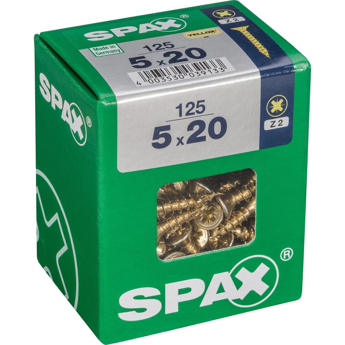 SPAX AMERICAN SCREW - Tornillo Spax Tirafondo Madera Aglomerada 20 mm 5 mm 125 unidad(es)