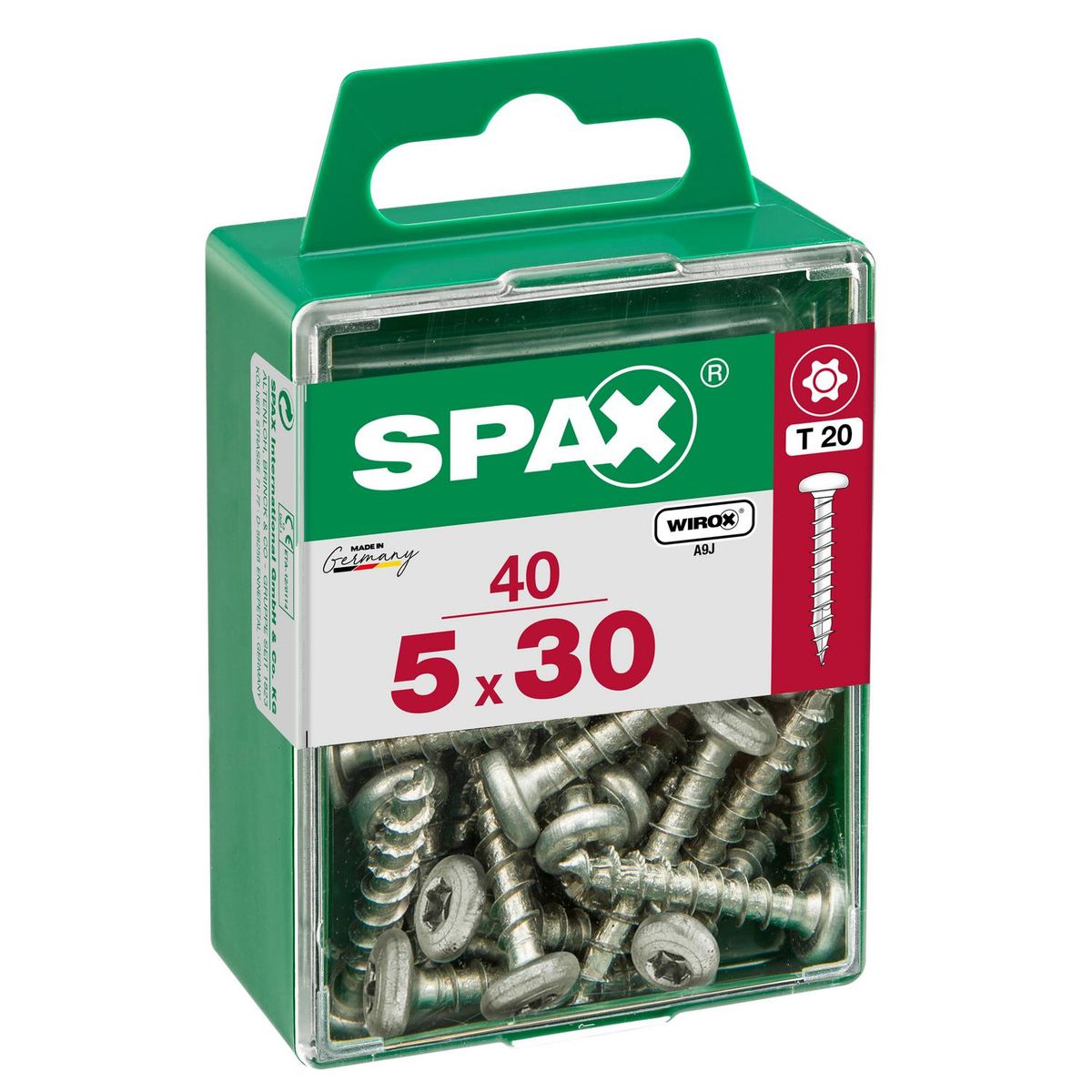 SPAX AMERICAN SCREW - Tornillo Spax Tirafondo Madera Aglomerada 30 mm 5 mm 40 unidad(es)