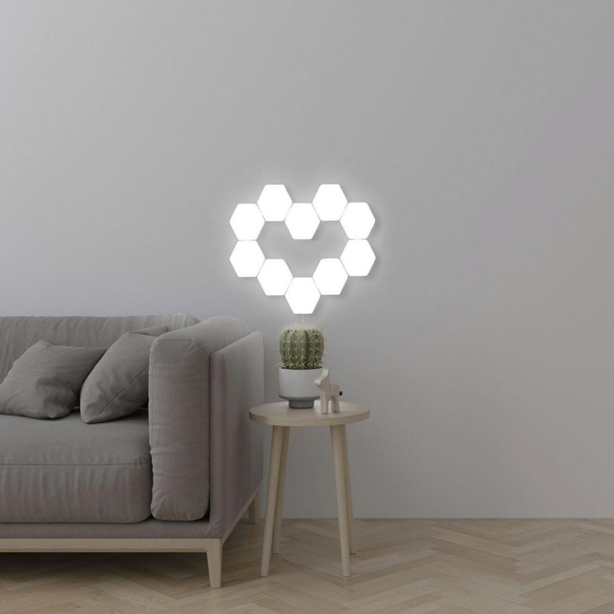 HB LEDS - Pack Lámparas Led Hexagonal Blanco 2.7x7.5 cm