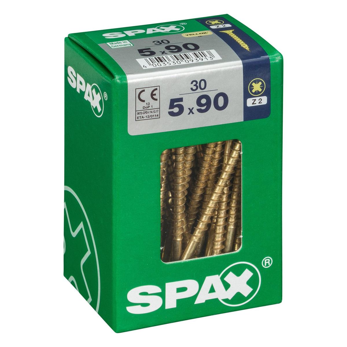 SPAX AMERICAN SCREW - Tornillo Spax Tirafondo Madera Aglomerada 90 mm 5 mm 30 unidad(es)