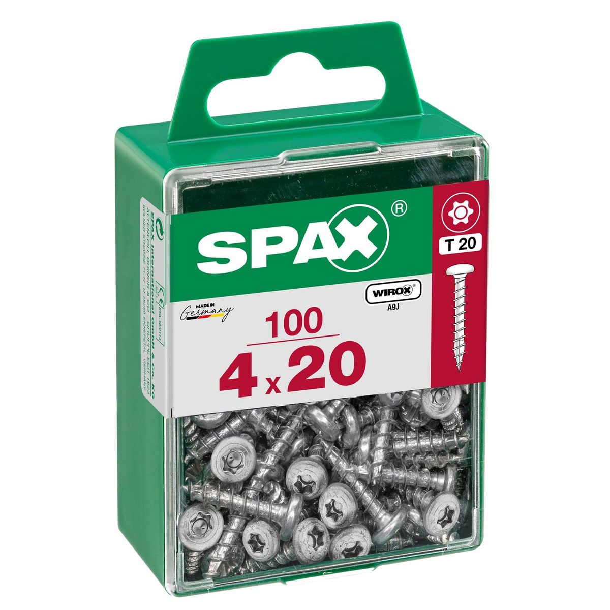 SPAX AMERICAN SCREW - Tornillo Spax Tirafondo Madera Aglomerada 20 mm 4 mm 100 unidad(es)
