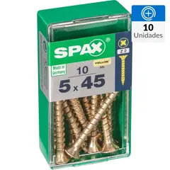 SPAX AMERICAN SCREW - Tornillo Tirafondo Madera Aglomerada 45 mm 5 mm 10 unidad(es)