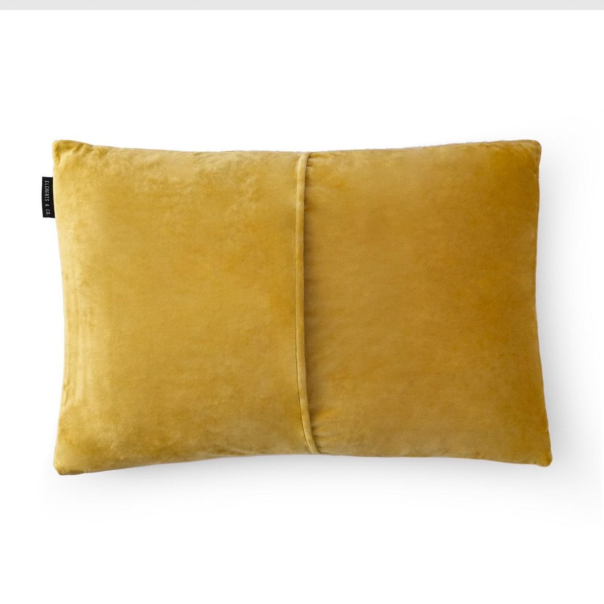 ELEMENTS BY CANNON - Cojín velvet mostaza 40x60 cm