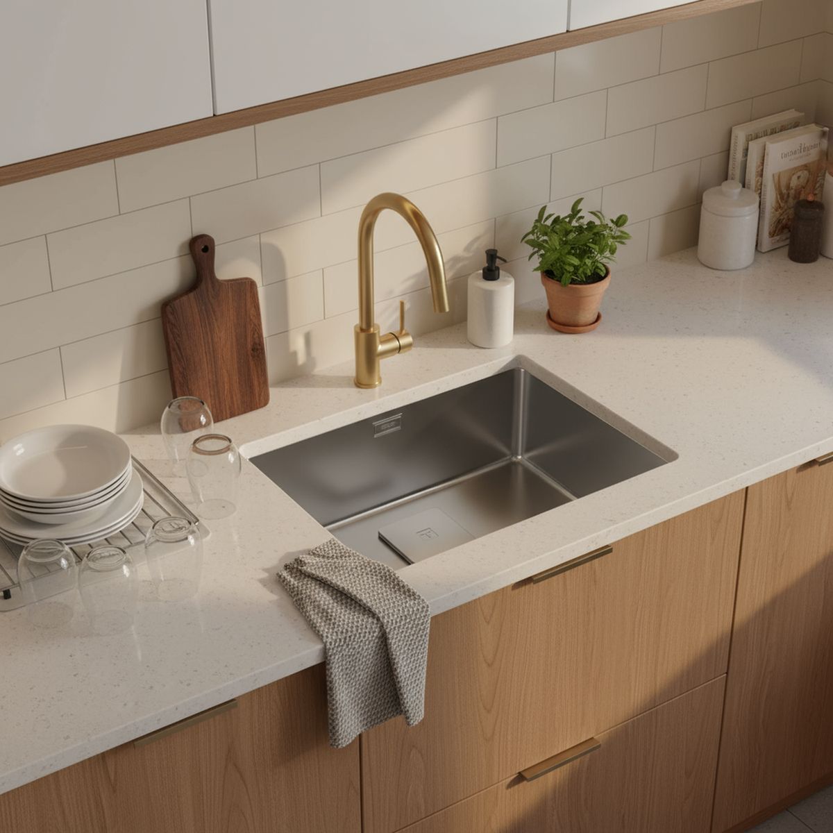 TEKA - Lavaplatos Bajo Cubierta Empotrado 1 Cubeta(s) 54x20x44 cm Acero inoxidable