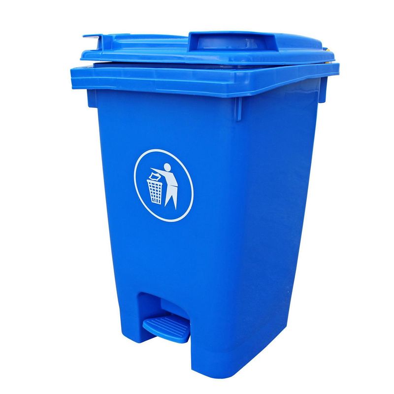 SIGNET CLASSICS - Basurero Contenedor basura 60 L  2 ruedas azul