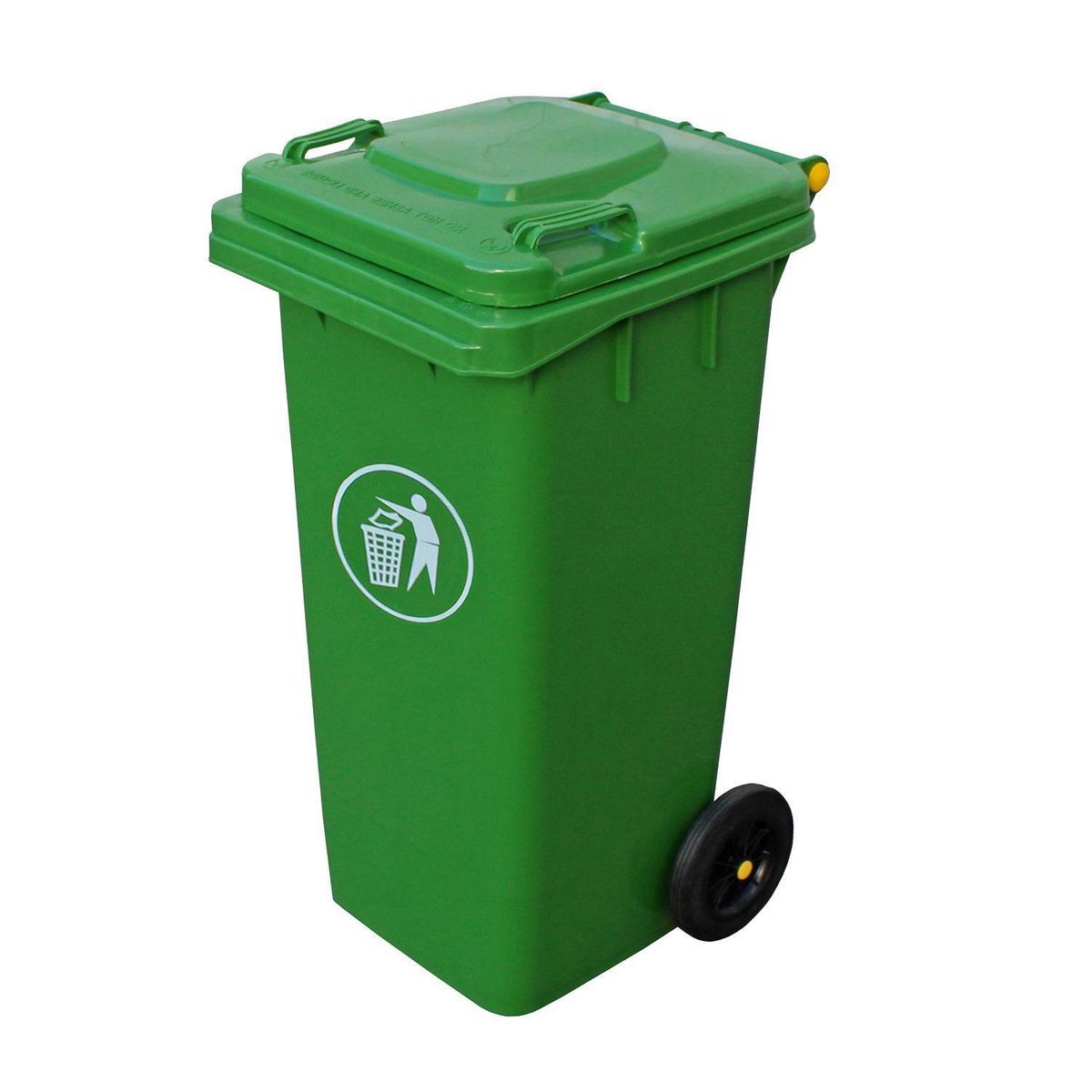 SIGNET CLASSICS - Basurero Contenedor Signet 120 Lts Verde Con 2 Ruedas Hdpe