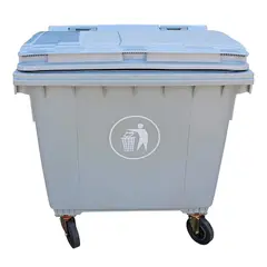 SIGNET CLASSICS - Basurero Contenedor basura 660 L 2 ruedas gris
