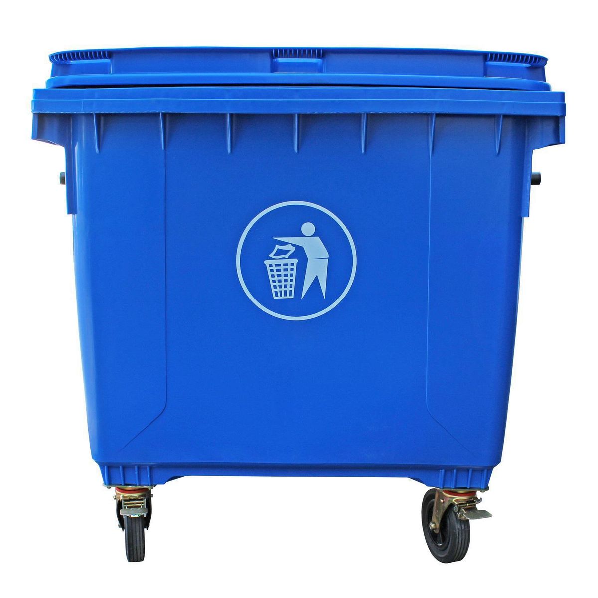 SIGNET CLASSICS - Basurero Contenedor Signet Classics 1100 L Con 4 Ruedas Azul