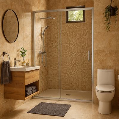 Imagen 2 del producto Mampara corredera frontal light 170x190 cm 6mm