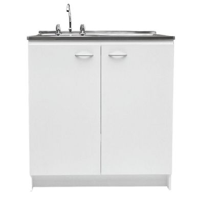 KIt Mueble base 80 + lavaplatos derecho + grifera