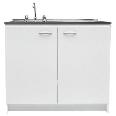 Kit Mueble base 100 + lavaplatos derecho + grifera