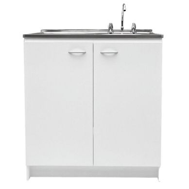 Kit Mueble base 80 + lavaplatos izquierdo + grifera