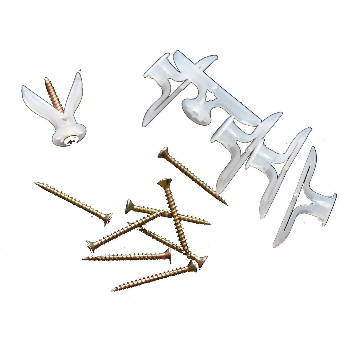 FIXSER - Tarugo nylon internit 14x10 mm 60 un + roscalatas 3,5x30 cm 60 un