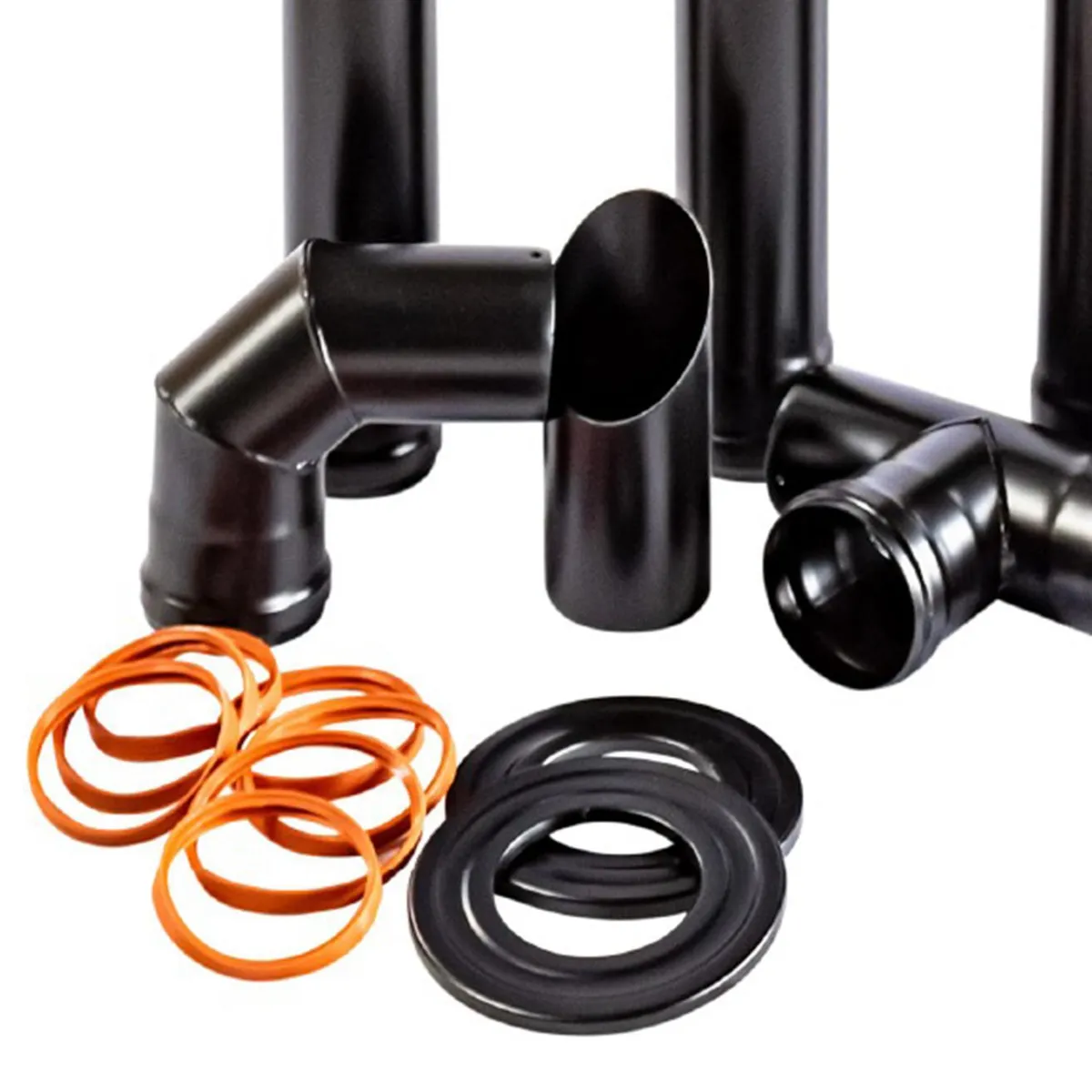 ALCAZAR - Kit muro pellet Acero esmaltado