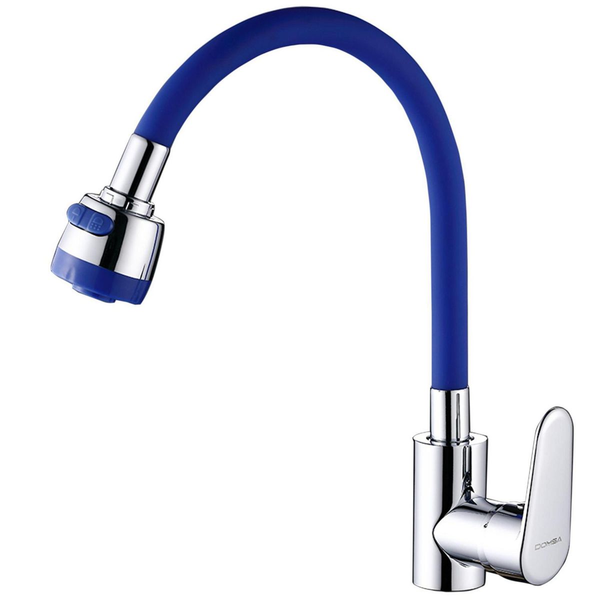 DOMSA - Monomando Para Lavaplatos Flexible  Azul