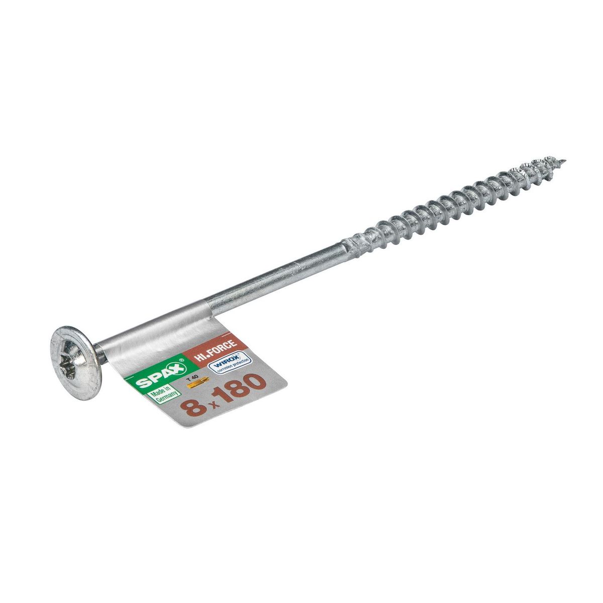 SPAX AMERICAN SCREW - Tornillo Spax Tirafondo Madera Aglomerada 180 mm 8 mm 1 unidad(es)