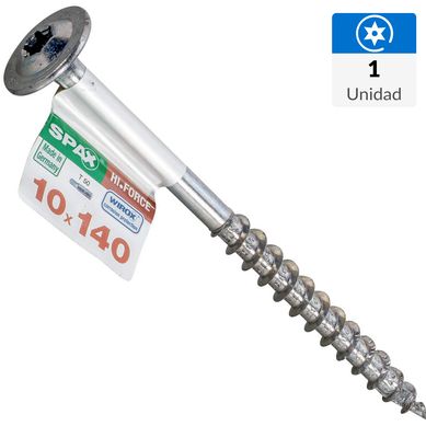 Tornillo spax cabeza hi force torx wirox 10x14 1Pz