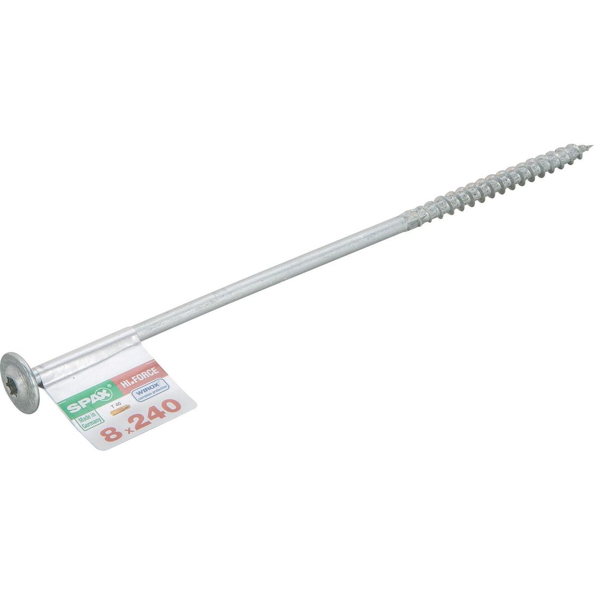 SPAX AMERICAN SCREW - Tornillo Spax Tirafondo Madera Aglomerada 240 mm 8 mm 1 unidad(es)