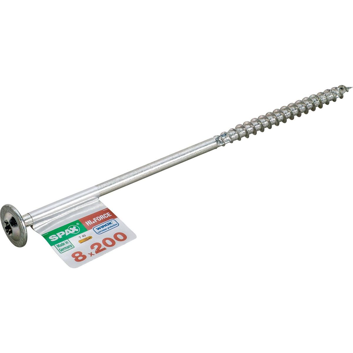 SPAX AMERICAN SCREW - Tornillo Spax Tirafondo Madera Aglomerada 200 mm 8 mm 1 unidad(es)