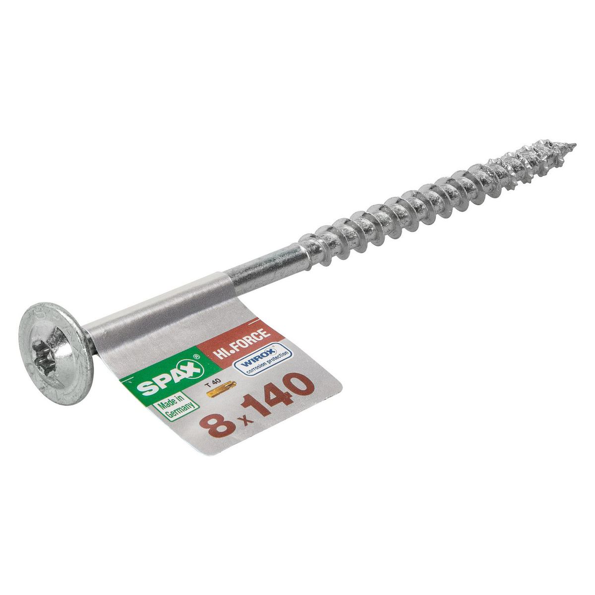 SPAX AMERICAN SCREW - Tornillo Spax Tirafondo Madera Aglomerada 140 mm 8 mm 1 unidad(es)