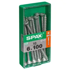 SPAX AMERICAN SCREW - Tornillo Tirafondo Madera Aglomerada 100 mm 6 mm 10 unidad(es)