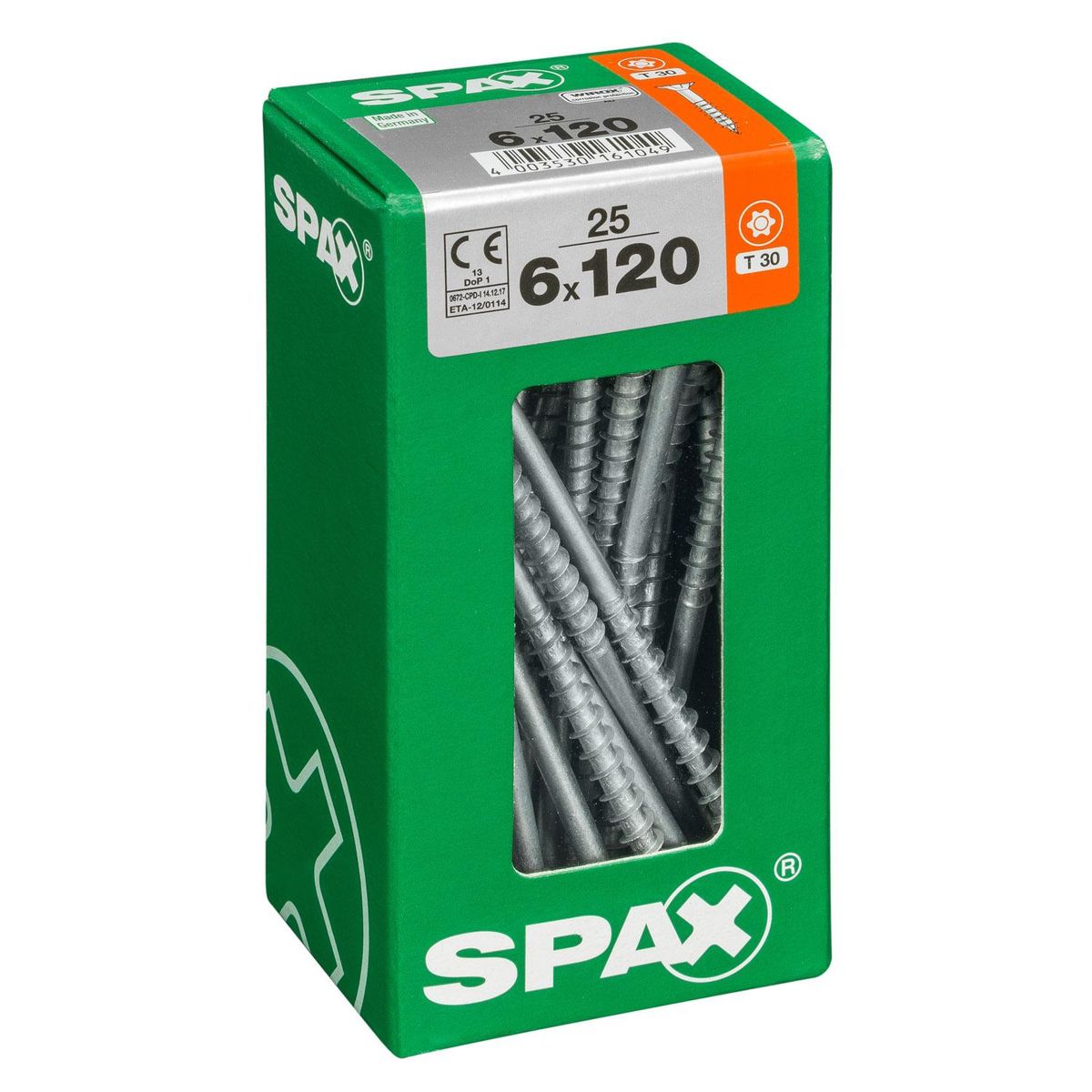 SPAX AMERICAN SCREW - Tornillo Tirafondo Madera Aglomerada 120 mm 6 mm 25 unidad(es)