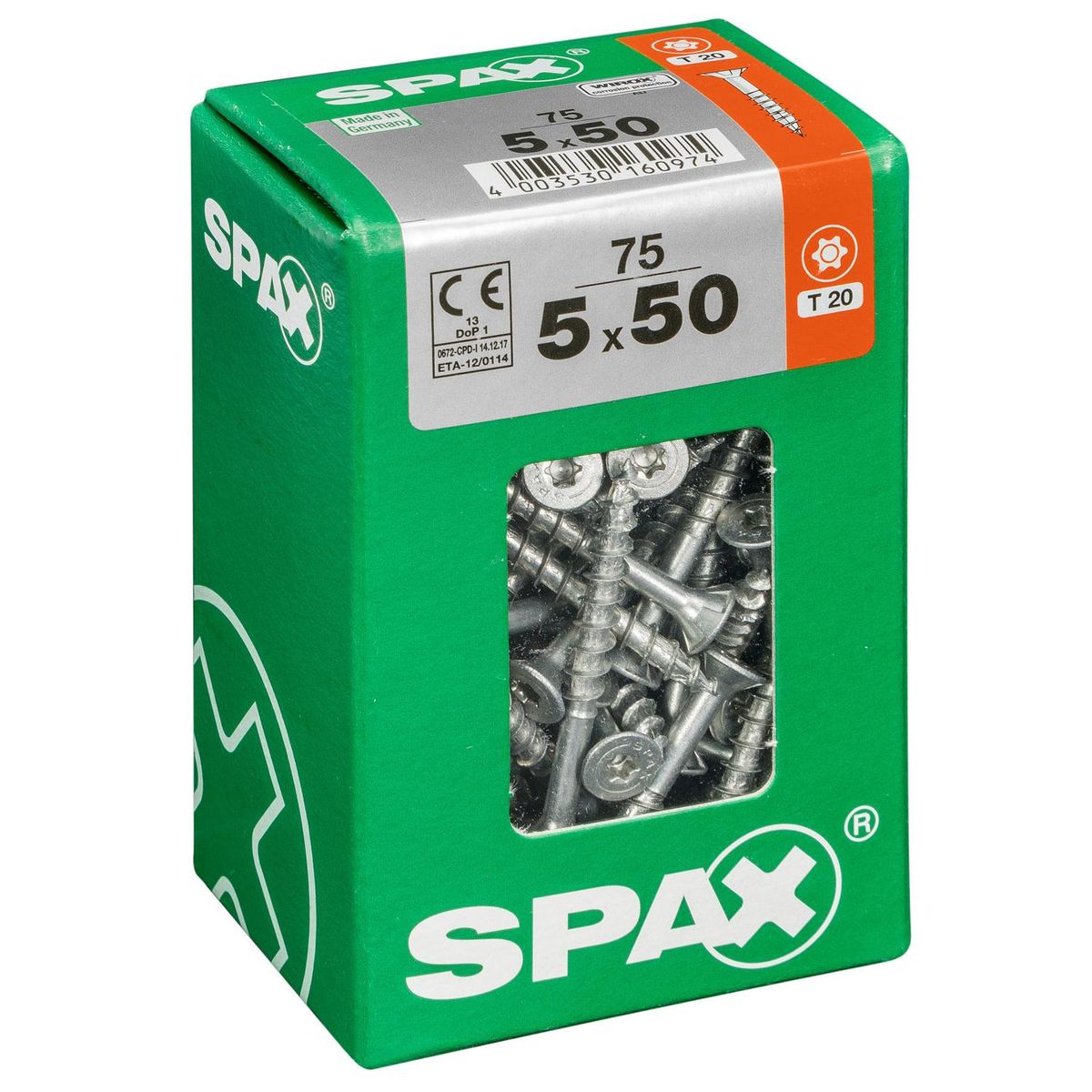SPAX AMERICAN SCREW - Tornillo Spax Tirafondo Madera Aglomerada 50 mm 5 mm 75 unidad(es)