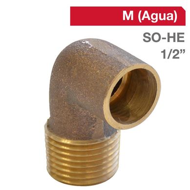 Codo bronce 1/2 so/he 1un