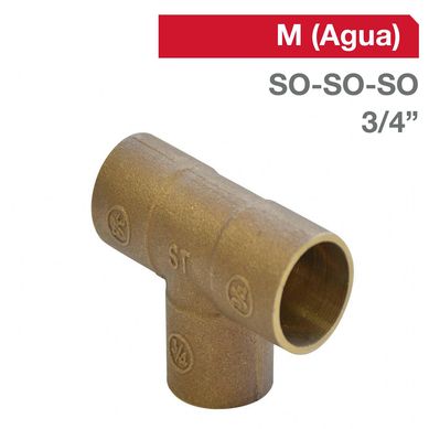 Tee bronce 3/4 so/so/so 1un