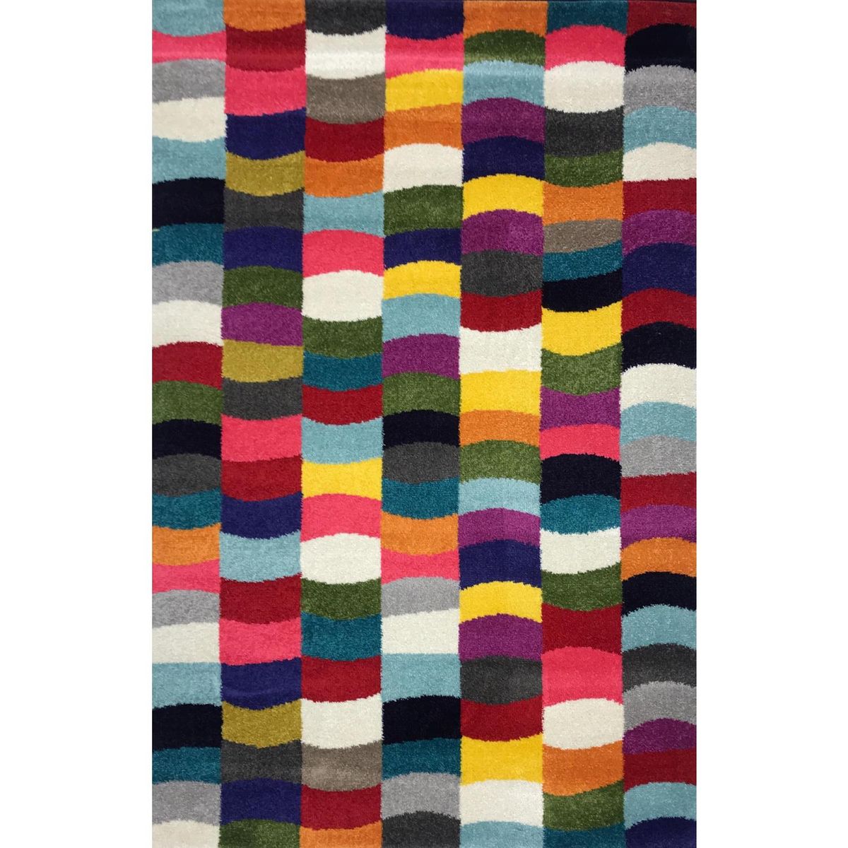 MASHINI - Alfombra Chennai 160x230 cm Poliéster Multicolor