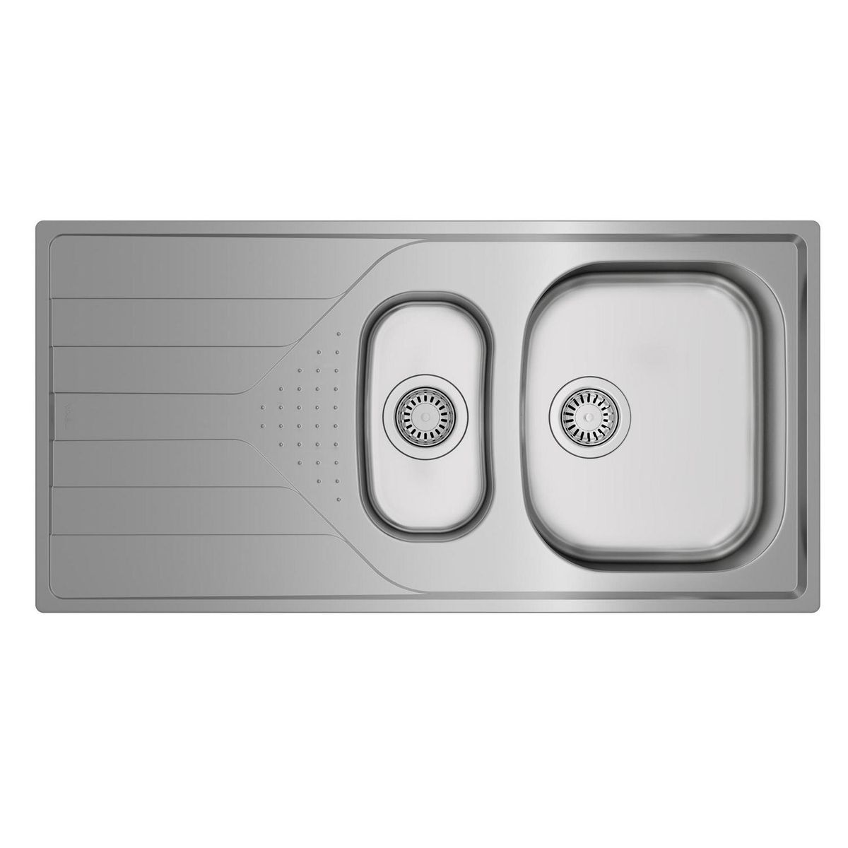 TEKA - Lavaplatos Empotrado 2 Cubeta(s) 100x16x50 cm Acero inoxidable