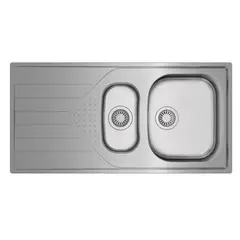 TEKA - Lavaplatos Empotrado 2 Cubeta(s) 100x16x50 cm Acero inoxidable