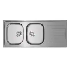 TEKA - Lavaplatos Empotrado 2 Cubeta(s) 116x17x50 cm Acero inoxidable