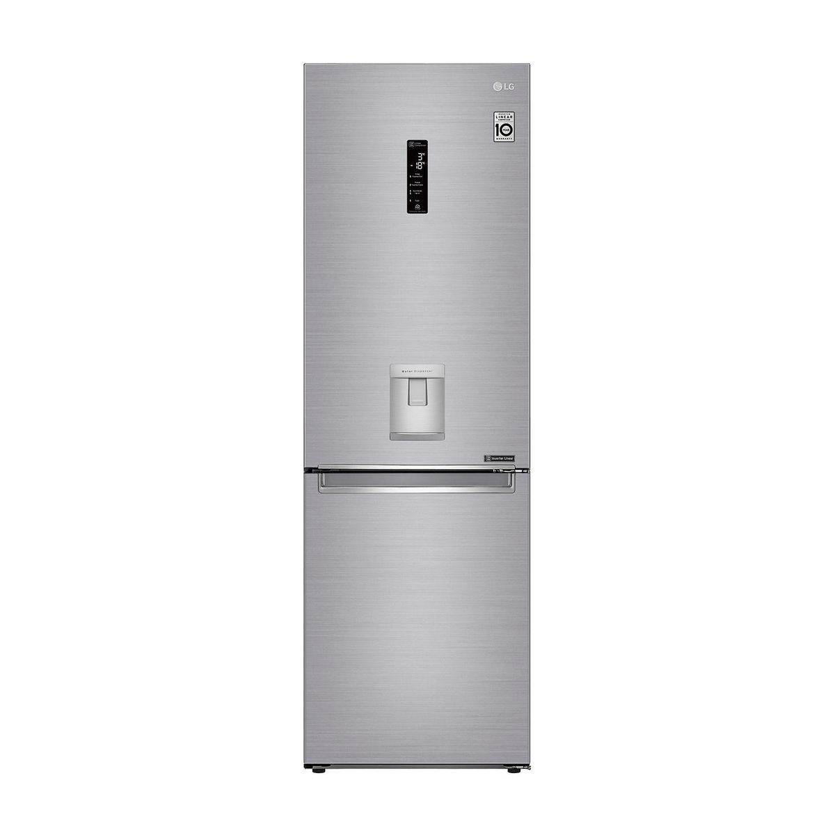 LG - Refrigerador Bottom Freezer No Frost 336 Litros Platinum Silver GB37SPP