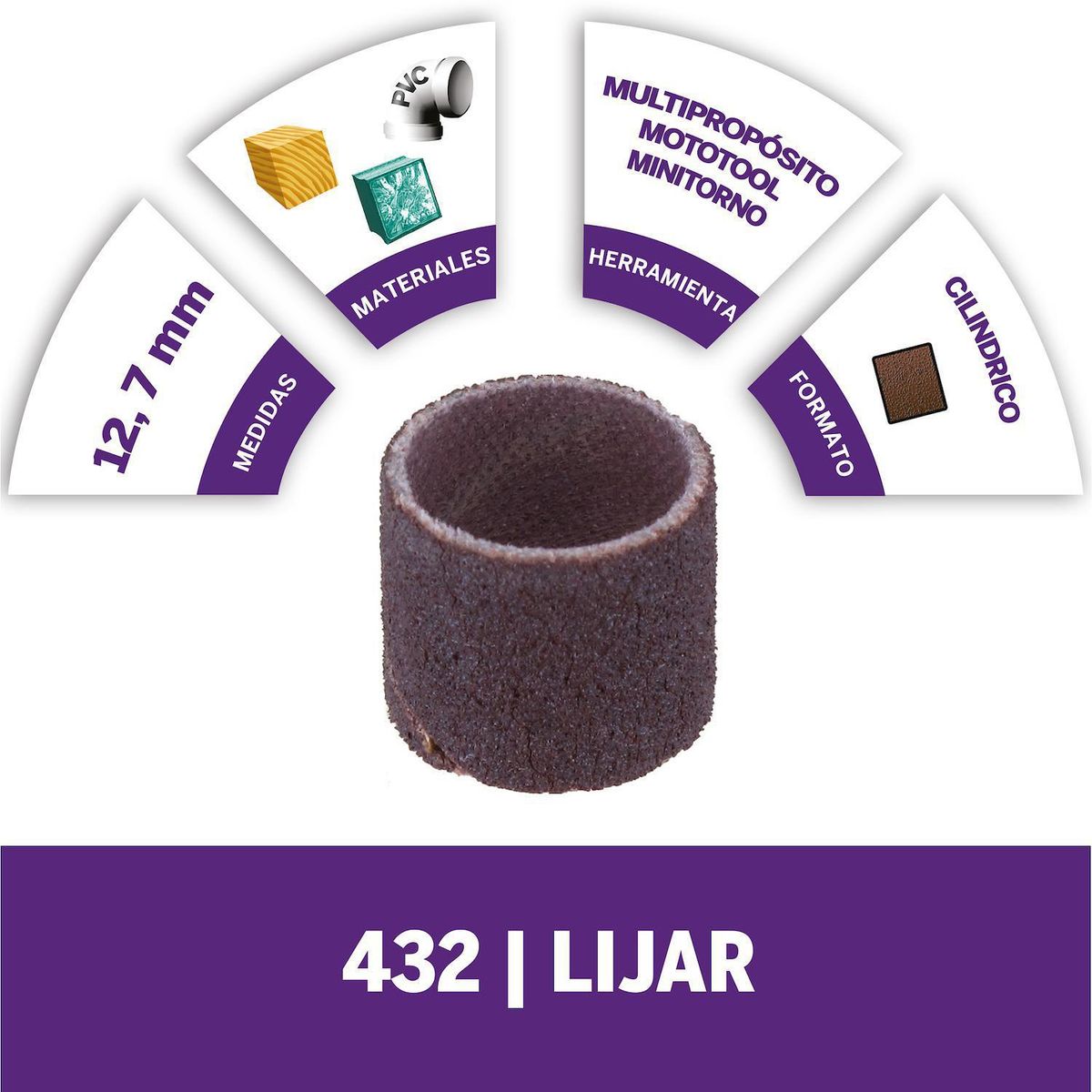 DREMEL - Tambor de lija 13mm grano 120