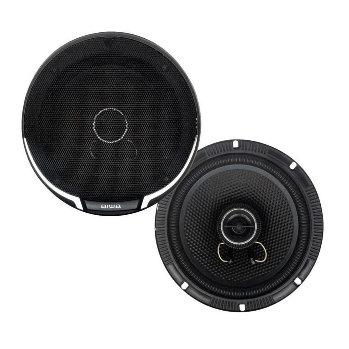 AIWA - Parlantes Auto Aiwa 16cm 200w 2 Vías Cono Negro