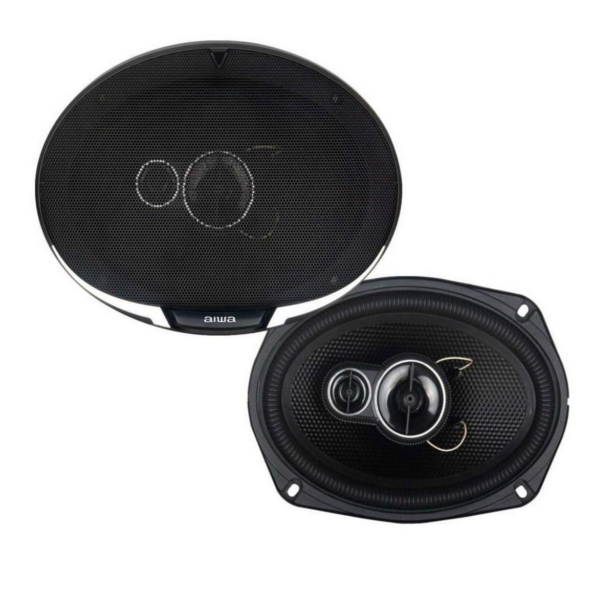 AIWA - Parlantes Auto Aiwa 300w 6x9 " Audio Potente Negro