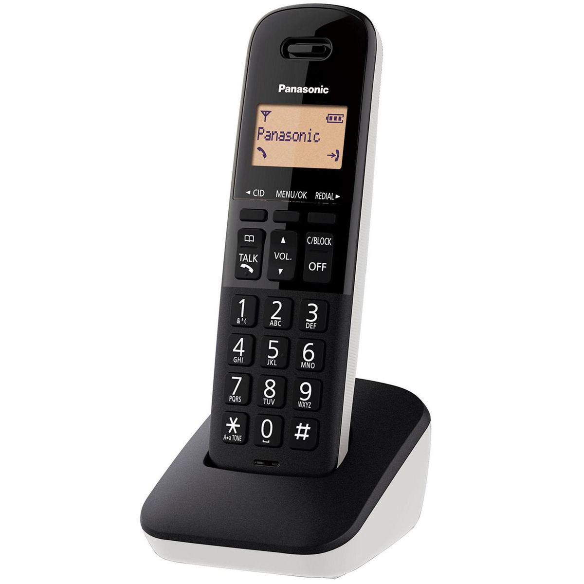 PANASONIC - Teléfono inalámbrico blanco