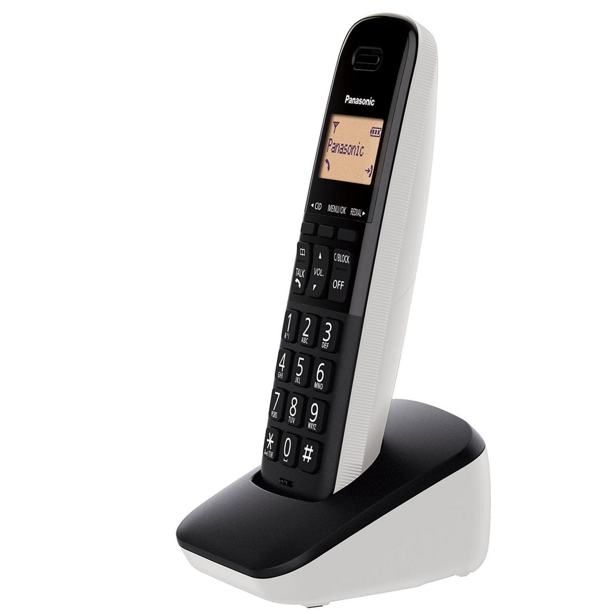 PANASONIC - Teléfono inalámbrico blanco