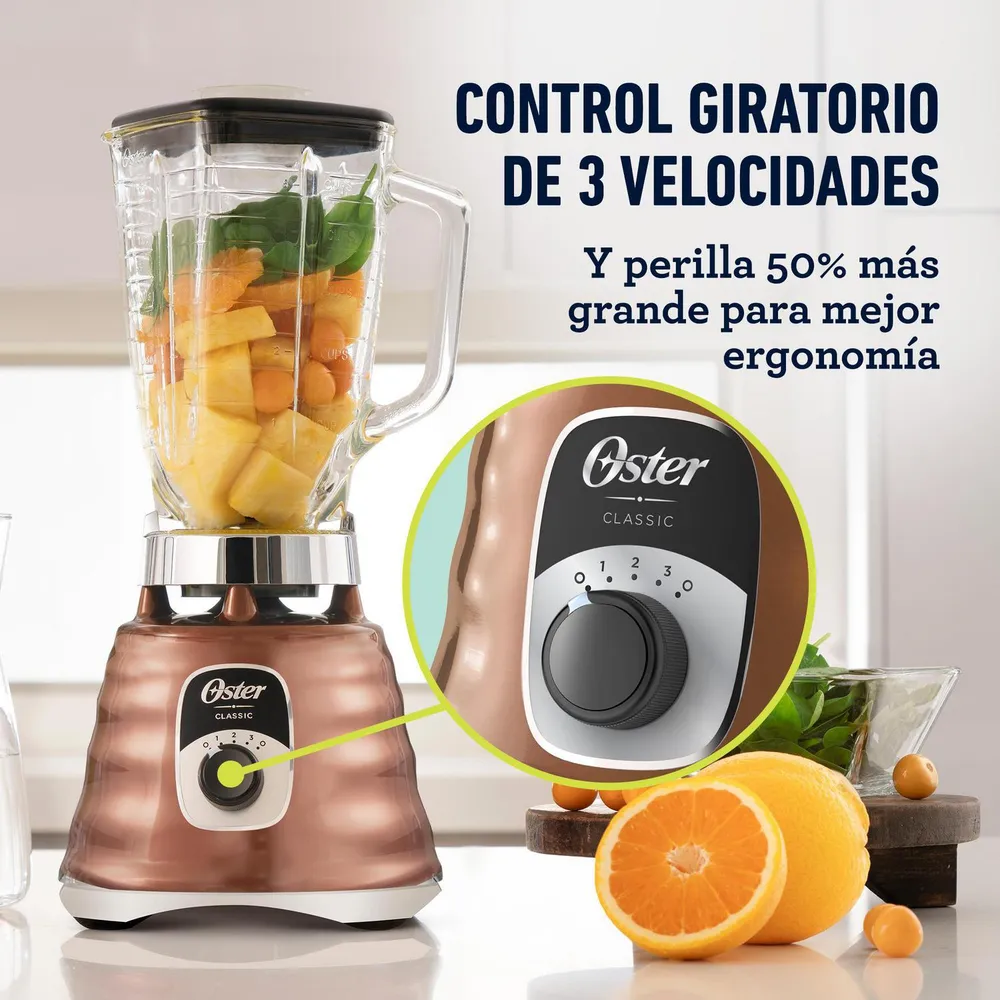 Oster Licuadora Clásica 1.25 L Cobre BLST4128, foto 4