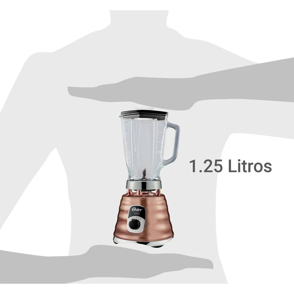Oster Licuadora Clásica 1.25 L Cobre BLST4128, foto 12