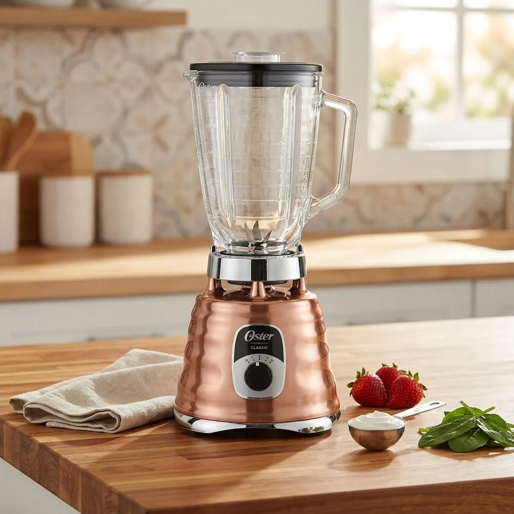 Oster Licuadora Clásica 1.25 L Cobre BLST4128, foto 5
