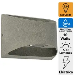 HB LEDS - Apliqué Exterior Led 10 W IP 54 600 lm Luz Cálida
