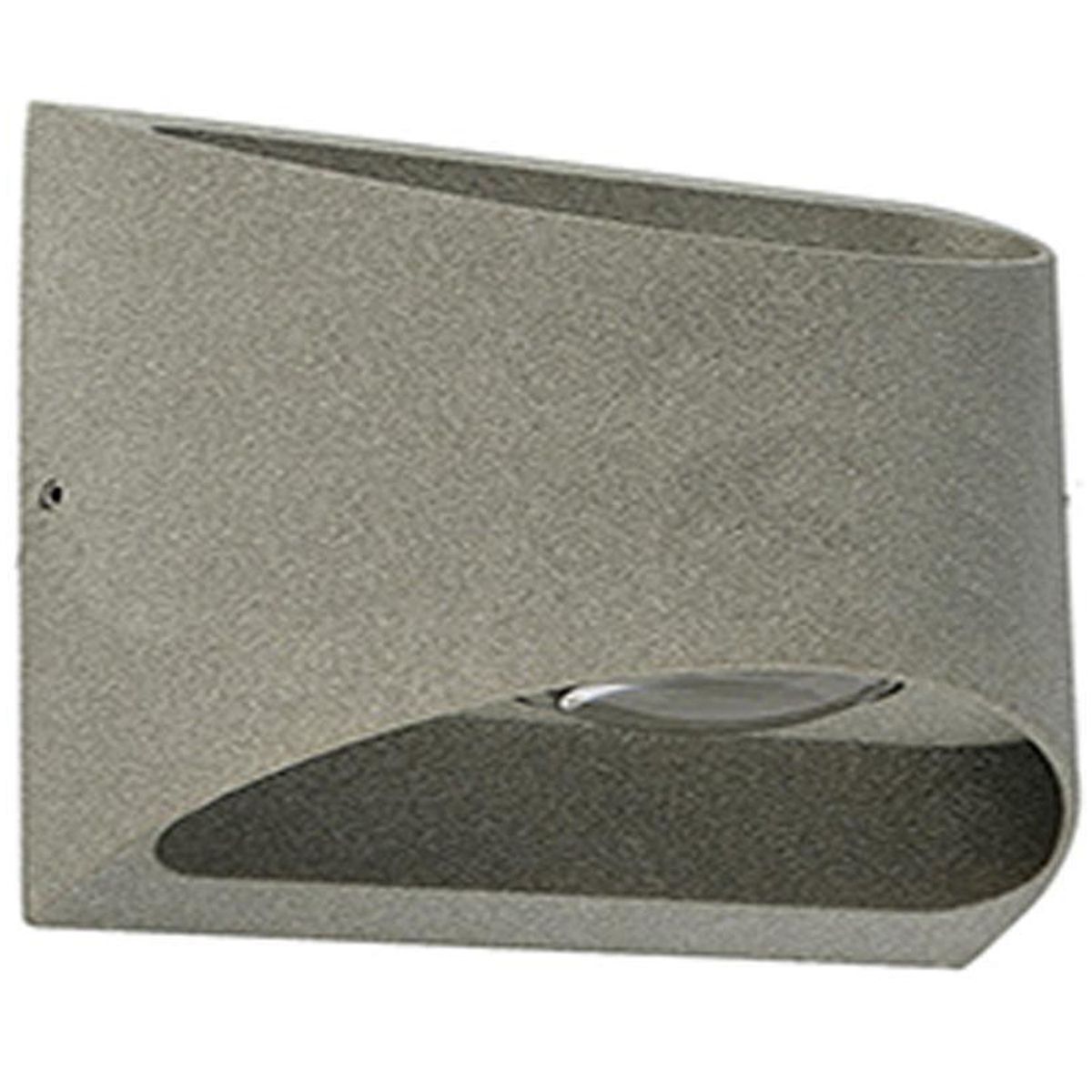 HB LEDS - Apliqué Exterior Led Aluminio Gris