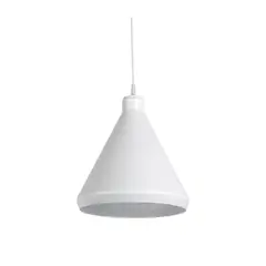 HB LEDS - Lámpara de colgar hatchi blanco aluminio 60 W E27