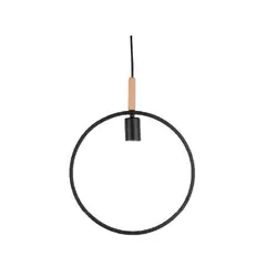 HB LEDS - Lámpara de colgar olé metal negro aluminio 30 W E27